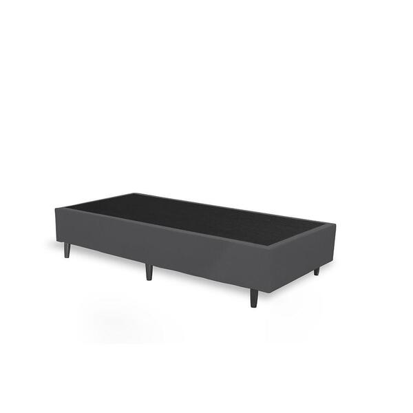 Base Cama Box Solteiro 88x187 Suede Cor:cinza