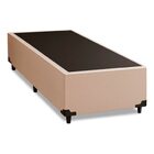 Base Cama Box Solteiro 88x188x38cm Bege Suede Veludo Prince