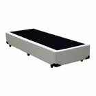 Base Cama Box Solteiro Branco 88x188x40