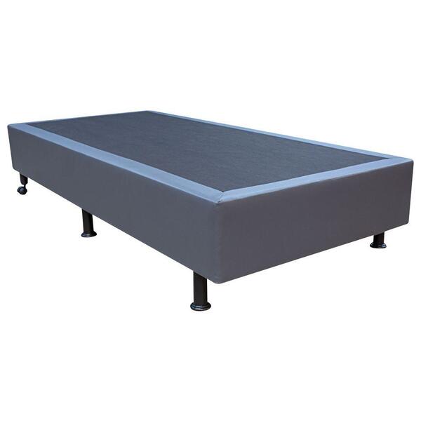 Base Cama Box Solteiro Corano Cinza