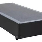 Base Cama Box Solteiro Corino Preto 40x88x188