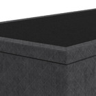 Base Cama Box Solteiro Suede Bordado - Skybox - Preto