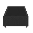 Base Cama Box Solteiro Suede Bordado - Skybox - Preto