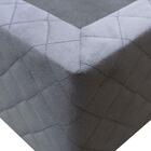 Base Cama Box Solteiro Suede Cinza