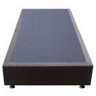 Base Cama Box Solteiro Suede Marrom