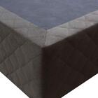 Base Cama Box Solteiro Suede Marrom