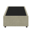 Base Cama Box Solteiro Veludo - Skybox - Bege