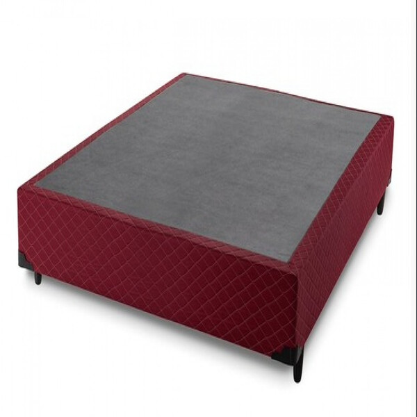 Base Cama Box Sommier Pés Pvc 12cm Madeira Hellen