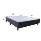 Base Cama Box Viúva Suede Preto