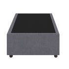 Base Cama Box Viúva Veludo - Skybox - Cinza