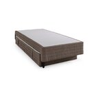 Base Com Colchão Auxiliar Solteiro 88cm Geneva Marrom