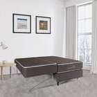 Base Com Colchão Auxiliar Solteiro 88cm Geneva Marrom