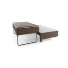 Base Com Colchão Auxiliar Solteiro 88cm Geneva Marrom