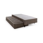 Base Com Colchão Auxiliar Solteiro 88cm Geneva Marrom