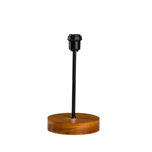 Base de Abajur Marrom Madeira Illumina 30x14x14cm