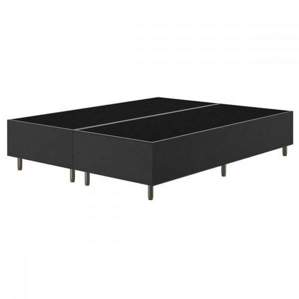 Base De Cama Box Queen Fit 158x198 Cm Preto - Vian