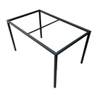 Base De Ferro Para Mesa De Jantar Modelo Industrial  Com 4 Pé