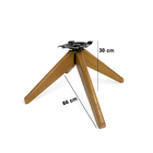 Base De Madeira Giratória Para Poltrona 30cm D03 - D'rossi