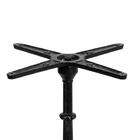 Base De Mesa Apus Em Ferro Preto 75 Cm (alt) Tampo Mdp Quadra