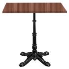 Base De Mesa Apus Em Ferro Preto 75 Cm (alt) Tampo Mdp Quadra