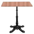 Base De Mesa Apus Em Ferro Preto 75 Cm (alt) Tampo Mdp Quadra