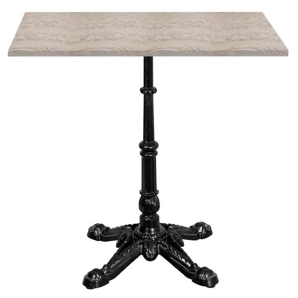 Base De Mesa Apus Em Ferro Preto 75 Cm (alt) Tampo Mdp Quadra