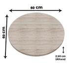 Base De Mesa Apus Em Ferro Preto 75 Cm (alt) Tampo Mdp Redond