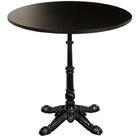 Base De Mesa Apus Em Ferro Preto 75 Cm (alt) Tampo Mdp Redond