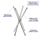 Base De Mesa Bistrô Alta Para Feiras  Evento E Cozinha 1 00 M