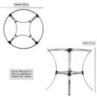 Base De Mesa Com 4 Cadeiras Tóquio Em Aluminio E Fibra Sintet