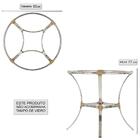 Base De Mesa Com 4 Cadeiras Tóquio Em Aluminio E Fibra Sintet