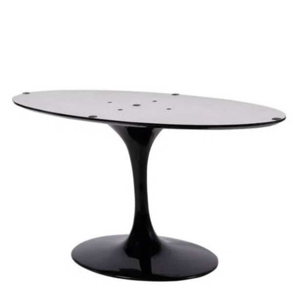 Base De Mesa De Jantar Saarinen Oval Para Tampo De 100x70 Cm