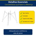 Base De Mesa Eames Eiffel Ferro Torre Cromada De Jantar Ou Co