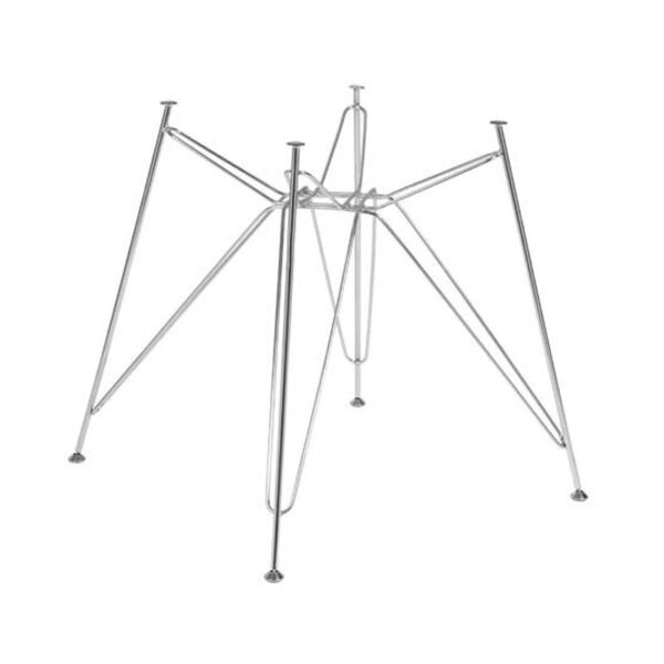 Base De Mesa Eames Eiffel Ferro Torre Cromada De Jantar Ou Co