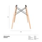 Base De Mesa Eames - Madeira Clara