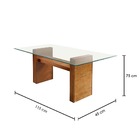 Base De Mesa Moscou Em Madeira Maciça E Lâmina De Jequitibá R