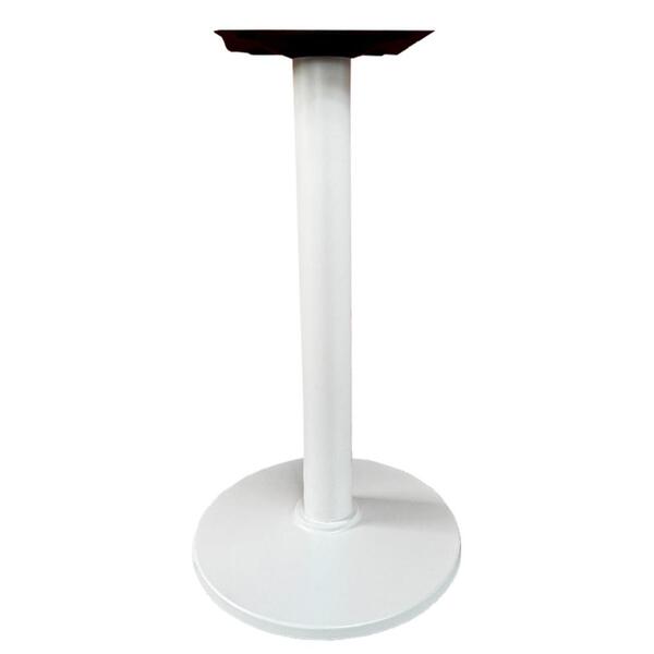 Base De Mesa Zeta Em Ferro Branco 72,50 Cm (altura) Com Disco