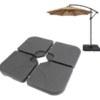 Base De Ombrelone Contra Peso  Lateral 4 Peças 60 Litros Rm D
