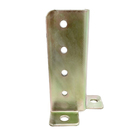 Base Junção Reforçada Ajustável para Pilar 130x45x3mm Aço Galvanizado Minubras