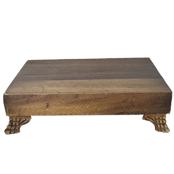 Base Madeira Rústica Bandeja 16cm 12141 | Leroy Merlin