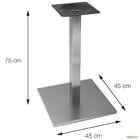 Base Mesa Boxbit Alpha Quadrada Inox