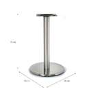 Base Mesa De Cozinha Haven Prata 45 Cm