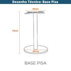 Base Mesa Pisa Inox Fratini