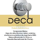 Base Monocomando Bp Ap 3/4 + Acabamento Mono Link Deca Com 1