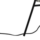 Base Para Abajur Bella Caju Preto E Cromado 30x58cm E27 40w R