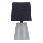 Base para Abajur Cinza Pequeno Cerâmica E27 Cônico Alfaluz