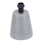 Base para Abajur Cinza Pequeno Cerâmica E27 Cônico Alfaluz