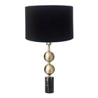 Base Para Abajur Di 10cm 50cm 1xe27 40w Lumiere Bronze/preto
