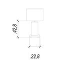 Base Para Abajur Em Vidro Classic Bella Iluminação