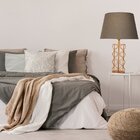 Base Para Abajur Motif Cobre   (d)12cm (a)39cm  1xe27 40w